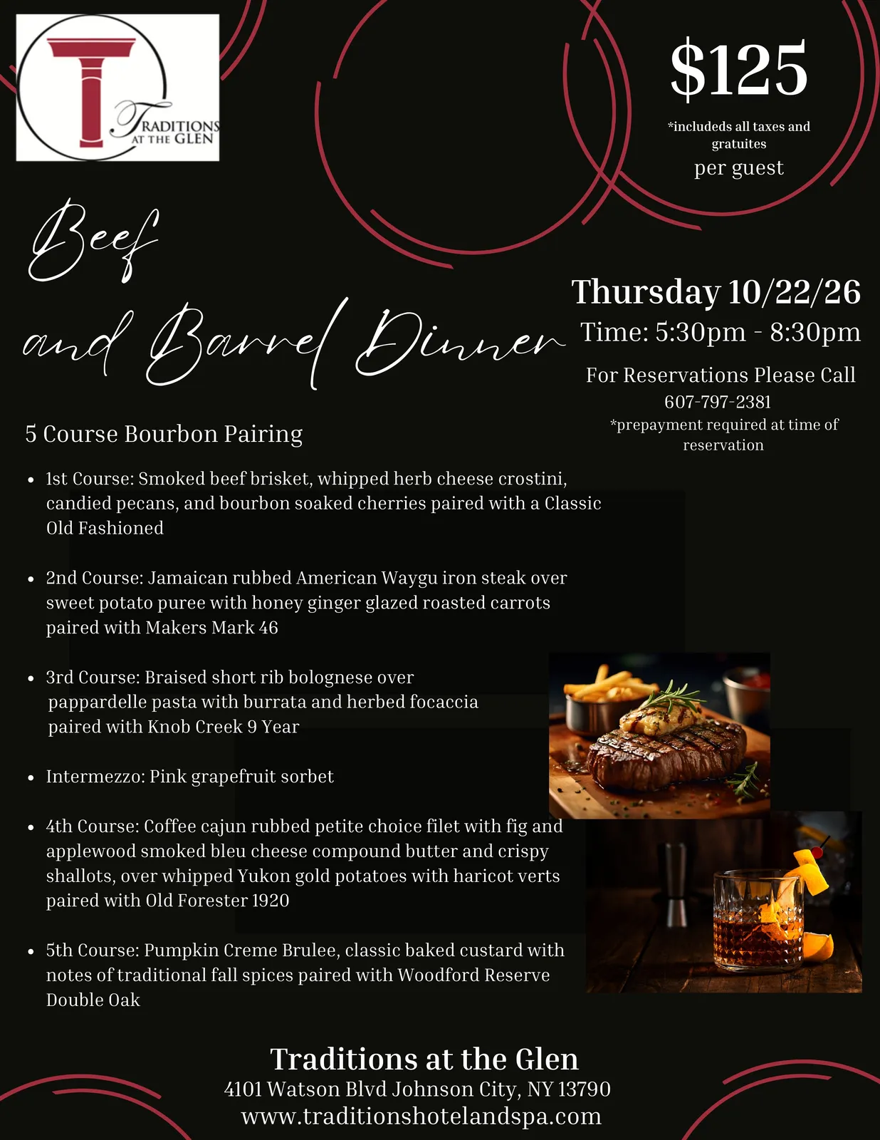 Beef and Barrel Dinner